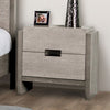 Furniture of America Gristalt Stone Gray Contemporary Night Stand (W/ Felt Line, No Usb) Model FM7597GY-N