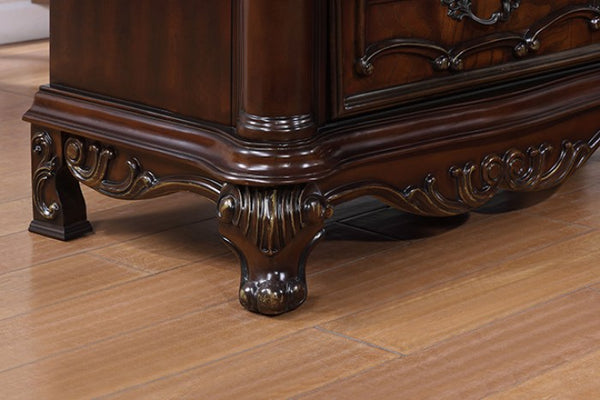 Furniture of America Ventresca Dark Cherry Traditional Night Stand Model FM7635CH-N