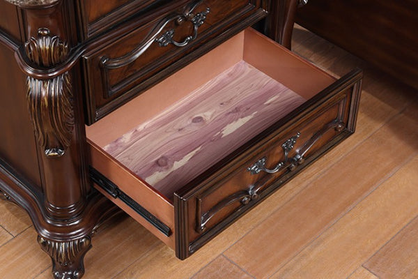 Furniture of America Ventresca Dark Cherry Traditional Night Stand Model FM7635CH-N