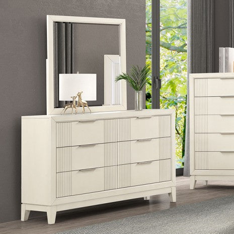 Furniture of America Isadore Antique White Transitional Dresser Model FM7700WH-D