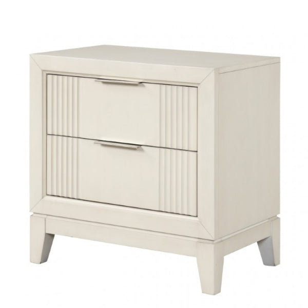 Furniture of America Isadore Antique White Transitional Nightstand Model FM7700WH-N