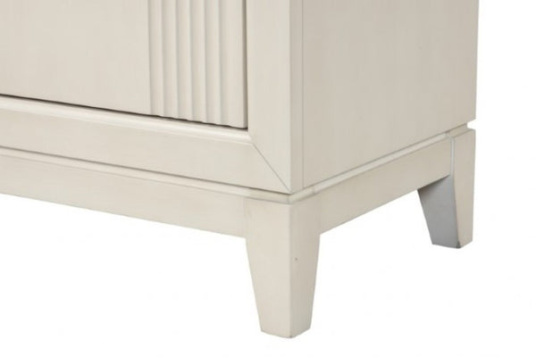 Furniture of America Isadore Antique White Transitional Nightstand Model FM7700WH-N