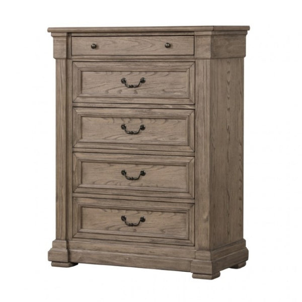 Furniture of America Sheringham Weathered Gray Transitional Chest Model FM7701BR-C