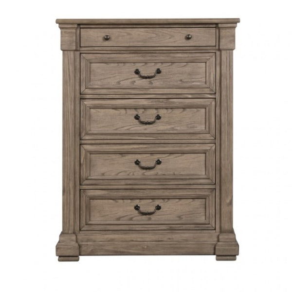 Furniture of America Sheringham Weathered Gray Transitional Chest Model FM7701BR-C