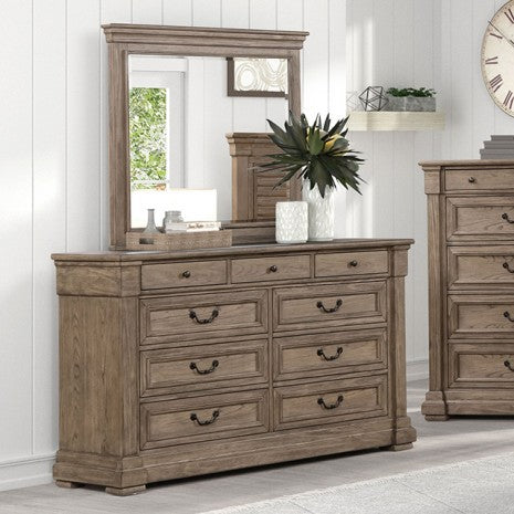Furniture of America Sheringham Weathered Gray Transitional Dresser Model FM7701BR-D