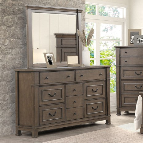 Furniture of America Huddersfield Dark Walnut Transitional Dresser Model FM7702DB-D