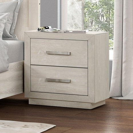 Furniture of America Wellingborough Light Gray Transitional Nightstand Model FM7703AK-N