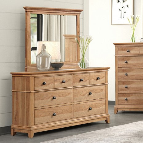 Furniture of America Mchenry Natural Oak Farmhouse Dresser Model FM7706NT-D