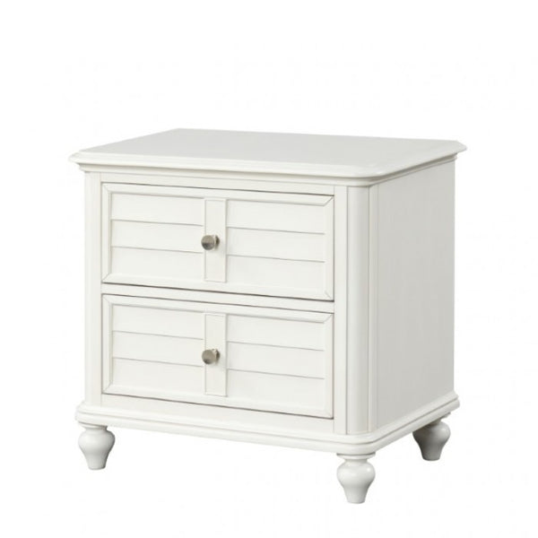 Furniture of America Whitehaven Antique White Transitional/Coastal Nightstand Model FM7708WH-N