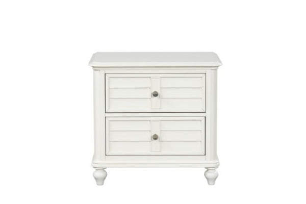 Furniture of America Whitehaven Antique White Transitional/Coastal Nightstand Model FM7708WH-N