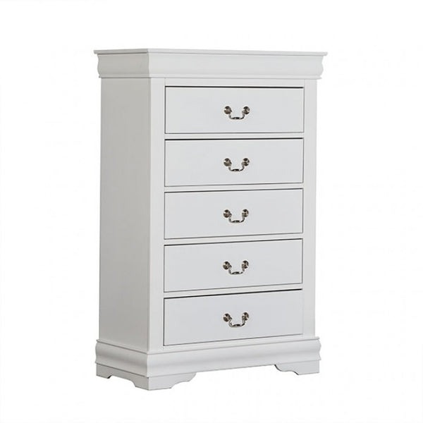 Furniture of America Louis Philippe White Transitional Chest Model FM7866WH-C