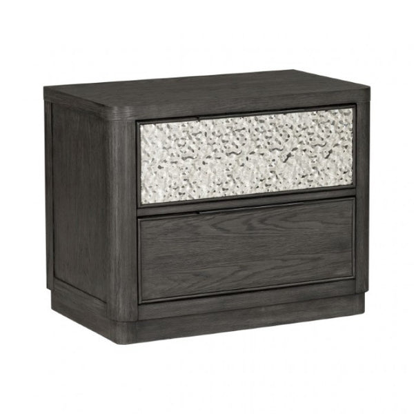 Furniture of America Sterling West Ash Gray Modern Contemporary 2-Drawer Nightstand Model FM79001ES-N2