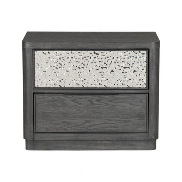 Furniture of America Sterling West Ash Gray Modern Contemporary 2-Drawer Nightstand Model FM79001ES-N2