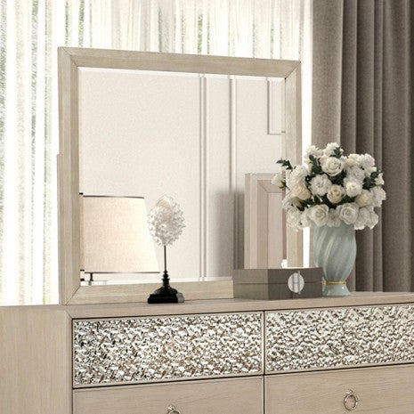 Furniture of America Bashford Natural Oak Modern Contemporary Mirror Model FM79008NT-M