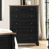 Furniture of America Neue Mills Farmhouse Black/Rustic Oak Modern Farmhouse Chest Model FM79009BK-C