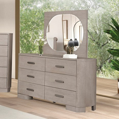 Furniture of America Pocatello White Oak Modern Contemporary Dresser Model FM79010AK-D