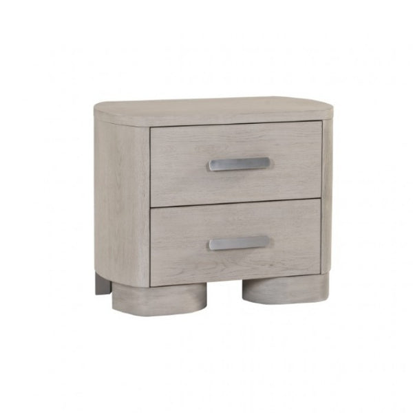 Furniture of America Pocatello White Oak Modern Contemporary Nightstand Model FM79010AK-N