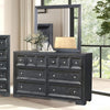 Furniture of America Hatton Cross Weathered Black Modern Classic Dresser Model FM79011BK-D