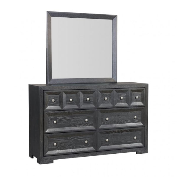 Furniture of America Hatton Cross Weathered Black Modern Classic Dresser Model FM79011BK-D