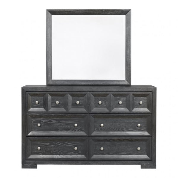Furniture of America Hatton Cross Weathered Black Modern Classic Dresser Model FM79011BK-D