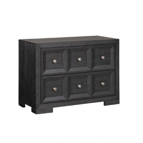 Furniture of America Hatton Cross Weathered Black Modern Classic Oversized Nightstand Model FM79011BK-N2