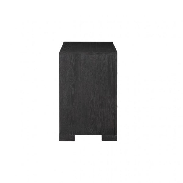 Furniture of America Hatton Cross Weathered Black Modern Classic Oversized Nightstand Model FM79011BK-N2
