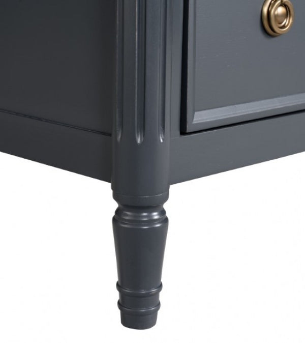 Furniture of America Altamira Malta Blue Modern French Nightstand Model FM79012BL-N