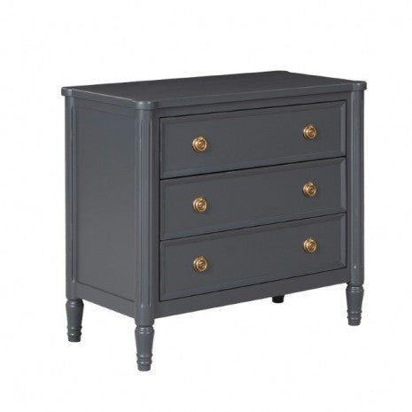 Furniture of America Altamira Malta Blue Modern French Oversized Nightstand Model FM79012BL-N2