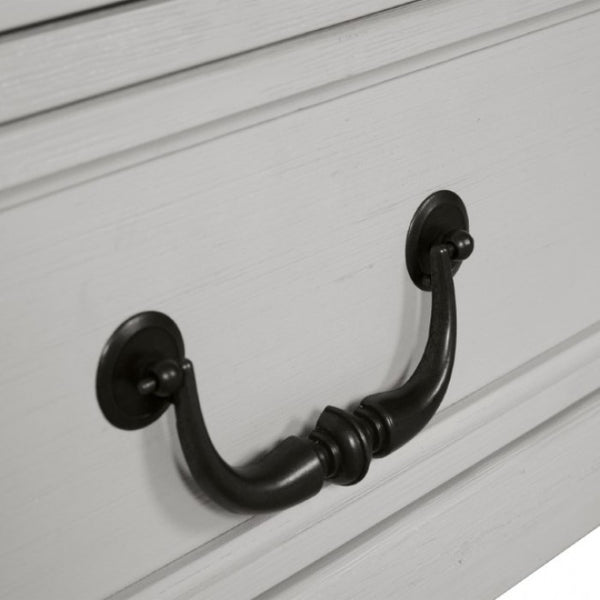 Furniture of America Hampstead White/Dark Brown Modern Farmhouse Chest Model FM79014WH-C