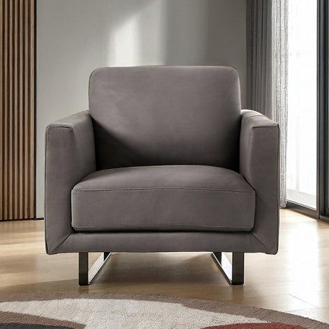Furniture of America Mezzanotte Gray Contemporary Chair Model FM90000GY-CH-PK