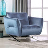 Furniture of America Civellutino Light Blue Contemporary Chair Model FM90004-CH-PK