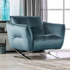 Furniture of America Civellutino Teal Contemporary Chair Model FM90004TL-CH-PK