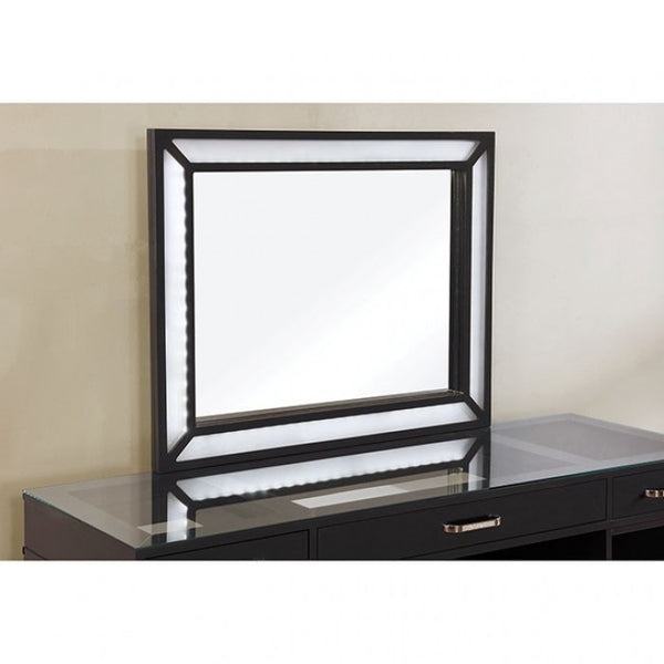 Furniture of America Vickie Obsidian Gray Glam Vanity Set Model FOA-DK5684DG-PK