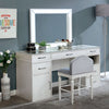 Furniture of America Vickie White Glam Vanity Set Model FOA-DK5684WH-PK