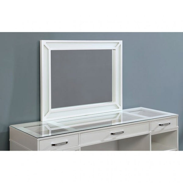 Furniture of America Stephanie Luminous White Glam Vanity Set Model FOA-DK5685WH-PK