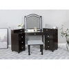 Furniture of America Tracie Obsidian Gray Glam Vanity Set Model FOA-DK5686DG-PK