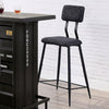 Furniture of America Dicarda Black/Gray Industrial Bar Ht. Chair (2/Ctn) Model CM3789BK-BC-2PK