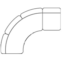 Divani Casa Forman Modern Blue Fabric Modular Sectional Sofa 2 Piece Sectional Model VGOD-ZW-23029-MOD-BLU-2-Piece Sectional