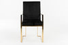 Modrest Fowler Modern Black Velvet Dining Chair Model VGVCB8866A