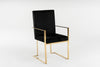 Modrest Fowler Modern Black Velvet Dining Chair Model VGVCB8866A