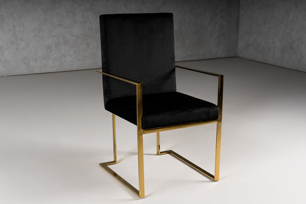 Modrest Fowler Modern Black Velvet Dining Chair Model VGVCB8866A