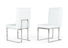 Modrest Fowler Modern White Leatherette Dining Chair Set Of 2 Model VGVCB8866-WHT