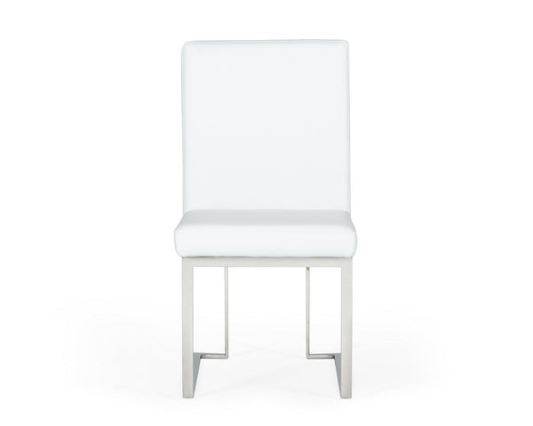 Modrest Fowler Modern White Leatherette Dining Chair Set Of 2 Model VGVCB8866-WHT