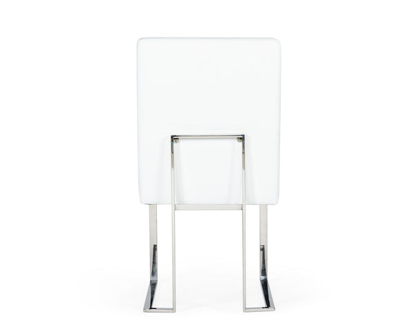 Modrest Fowler Modern White Leatherette Dining Chair Set Of 2 Model VGVCB8866-WHT