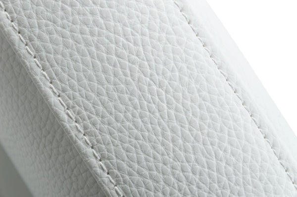 Modrest Fowler Modern White Eco Leather Dining Armchair Model VGVCB8866A-WHT