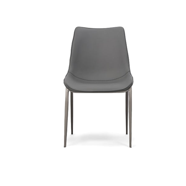Frasier Modern Grey Eco-Leather Dining Chair (Set of 2)