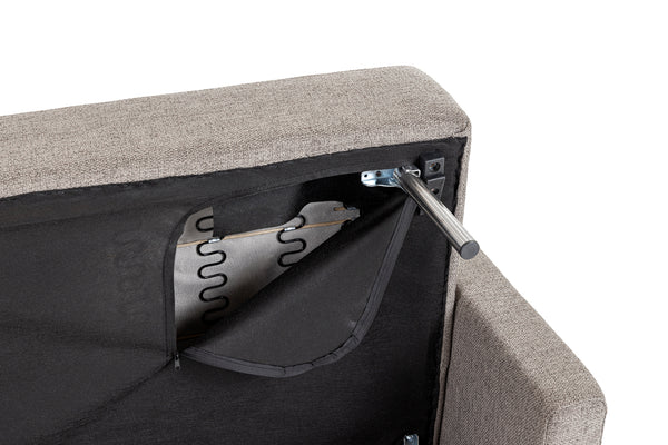 Divani Casa Fredonia Modern Grey Fabric Sofa Bed Model VGMB-1901-GRY