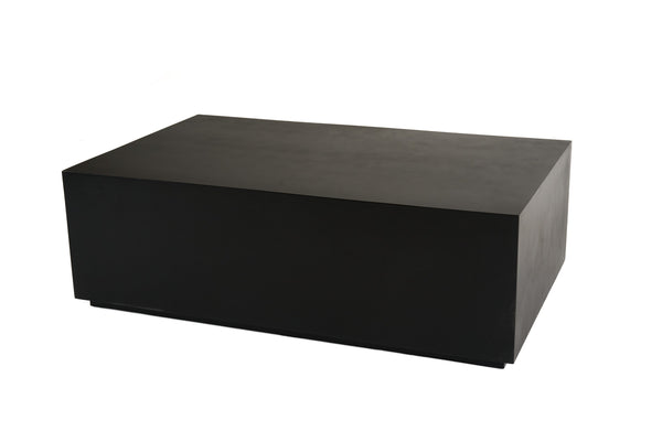Modrest Fresno Modern Black Concrete Coffee Table Model VGGR-689980-BLK