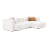 Divani Casa Freya Modern Beige Fabric Sectional With Console Model VGOD-RD-047-BGE