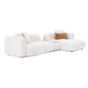 Divani Casa Freya Modern Beige Fabric Sectional With Console Model VGOD-RD-047-BGE